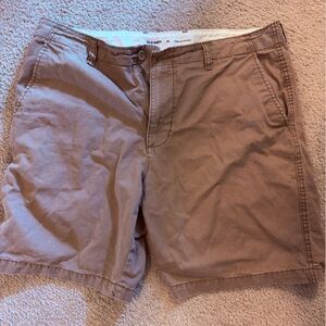 Old Navy Tan Flat Front Shorts Casual Style